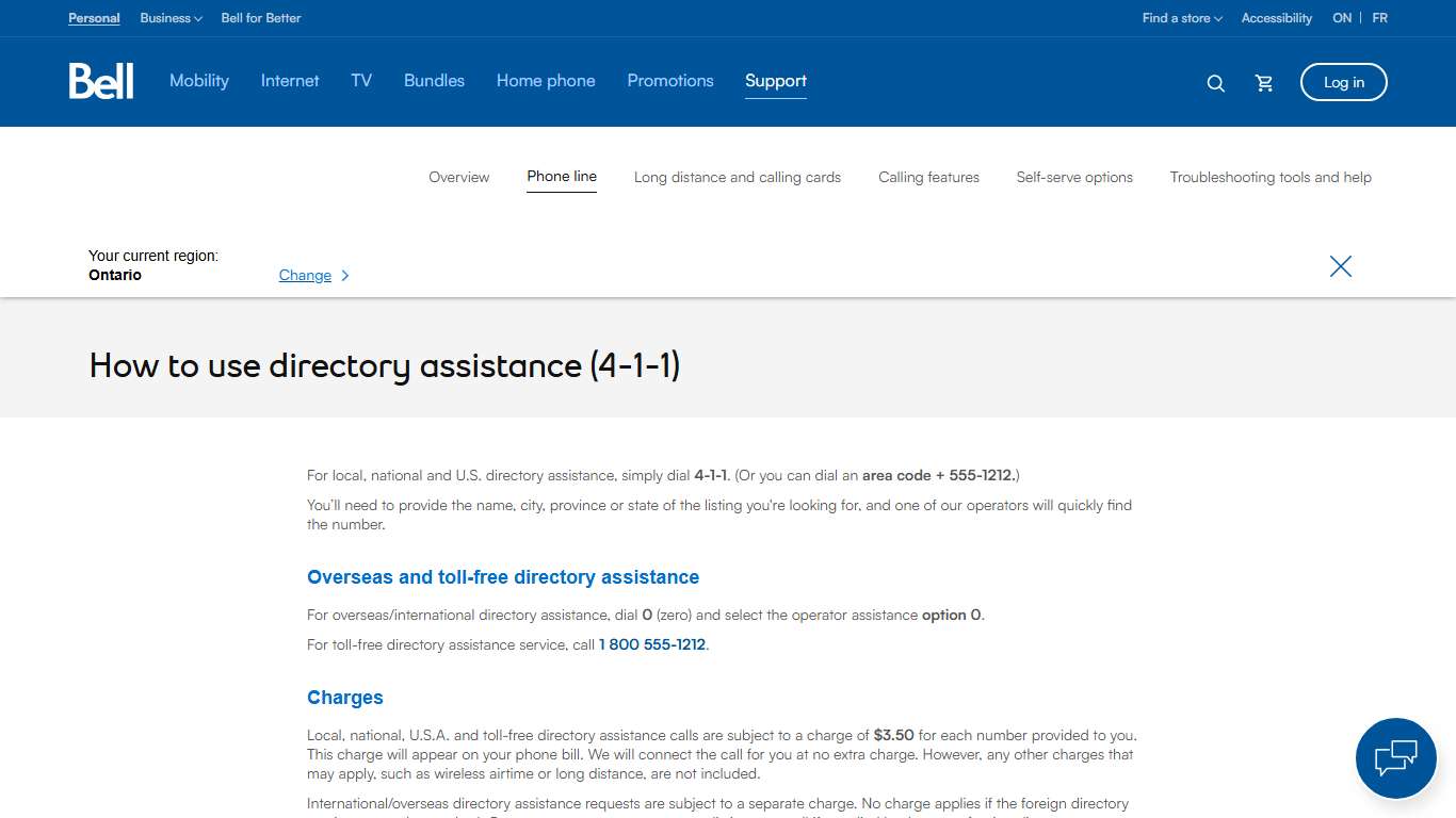 How to use directory assistance (4-1-1)